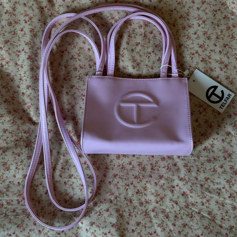 Telfar Lilac Mini Crossbody Shopping Bag